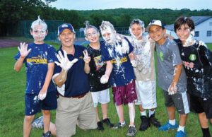 At Camp Weequahic, Kelly and his kids routinely work up a lather—with Barbasol.