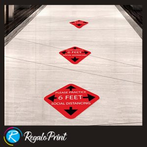 Custom 6 Feet Social Distancing Floor Decals