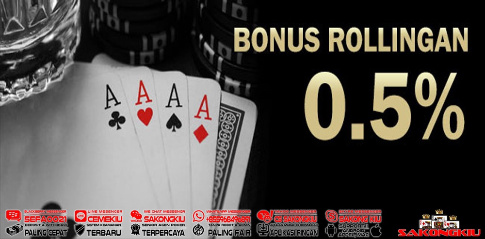 Mengetahui Bonus Rollingan Permainan Judi Kartu Poker Online