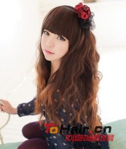 long curly hair wig