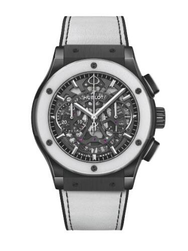 Limited Edition Replica Hublot Classic Fusion Aerofusion Chronograph Aspen Snowmass Ceramic Watch 1